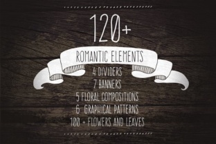 120 Romantic Elements for Handmade Cards & Invitations
