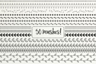 50 Hand-Drawn Brushes, Part 2: Unlock Creative Freedom with AI & Doodle Pattern Brushes for Illustrator