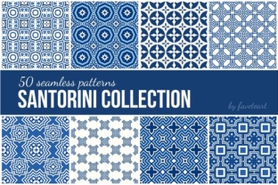 50 Seamless Patterns: A Practical, High-Quality Santorini-Inspired Design Resource