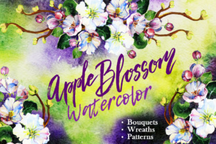 Apple Blossom Watercolor
