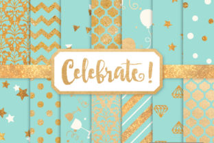 Aqua Celebrate Gold Digital Paper Set: Elevating Design Efficiency and Emotional Impact in Modern Creative Workflows
