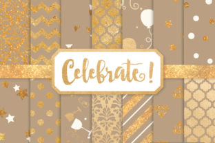 Champagne Celebrate Gold Digital Paper Set: Elevating Creative Production for Modern Professionals