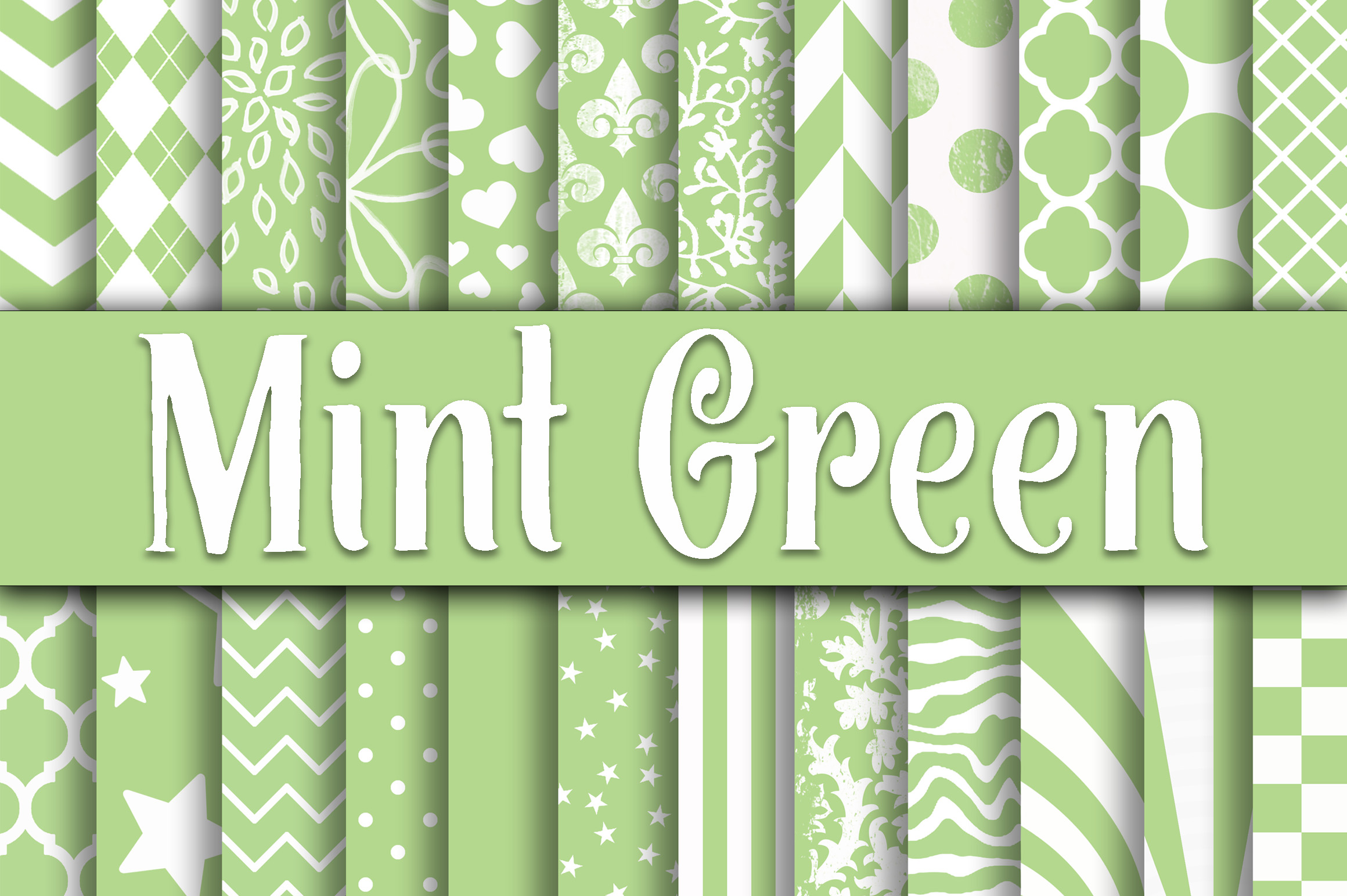 Mint Green Patterns Digital Paper: A Strategic Creative Asset for Modern Design Workflows