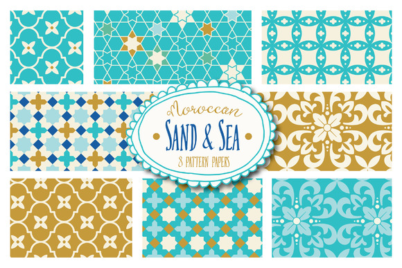 Moroccan Sand Sea Digital Papers